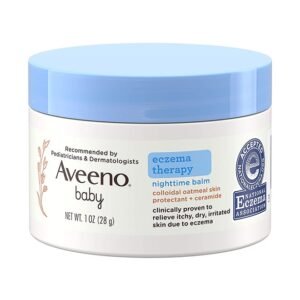 Aveeno Baby Eczema Therapy Night Time Balm Colloidal Oatmeal Skin Protection Cream 28g